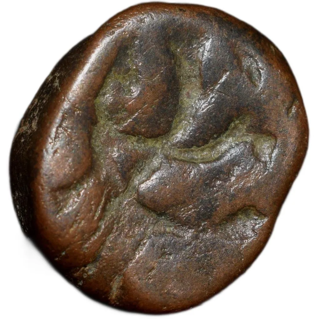 Copper Paisa of Hyderabad State Feudatory 'Elichpur' (18th Cen. AD) of Daryapur Mint KM C19 V.Rare