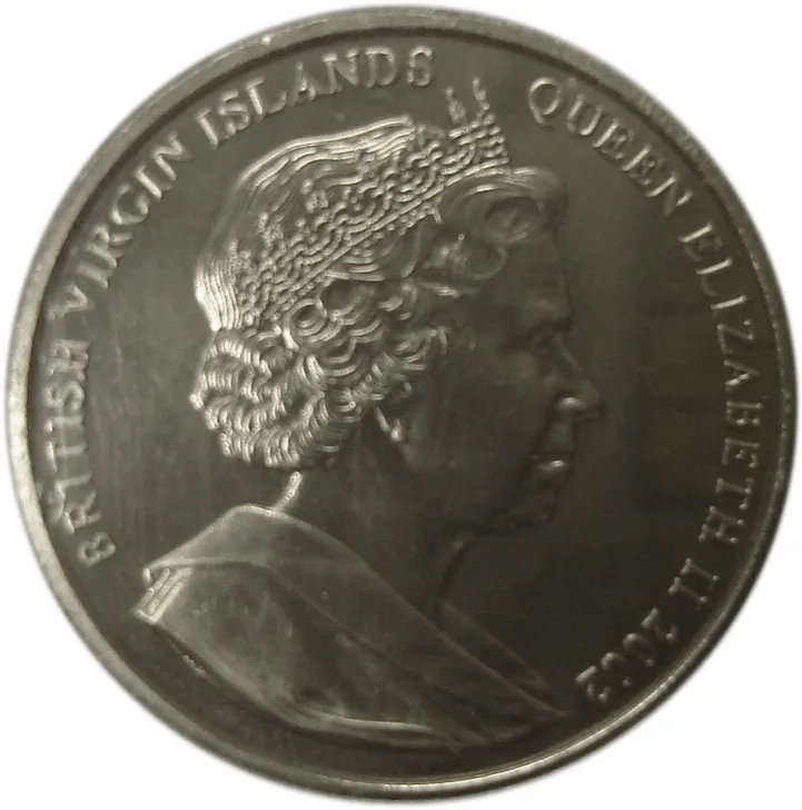 British Virgin Islands 1 Dollar - Elizabeth II Queen Mother and Prince Charles 2002 Gem Unc Coin