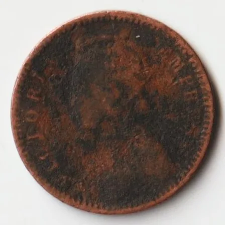 Rare 1/12 Anna 1894 Copper Coin of Empress Victoria British India Coinage