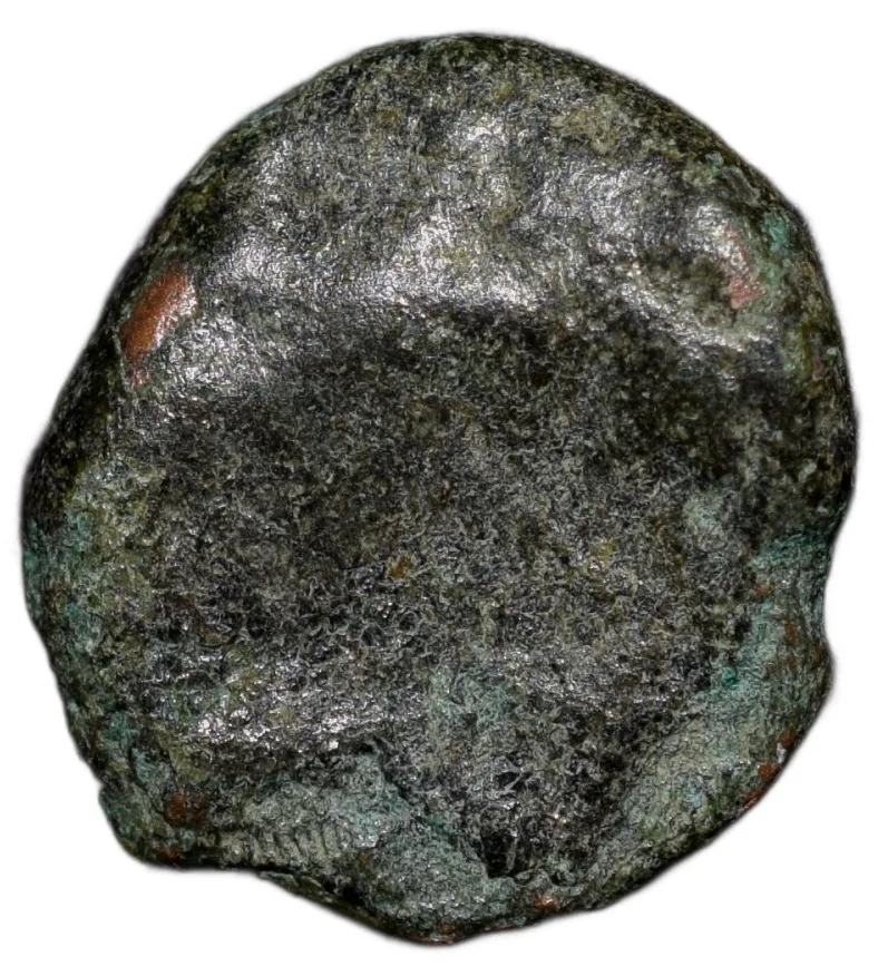 Copper Coin of Madurai Nayakas (17th Cen. AD) with Deity/Lady Seated/Sri Vira