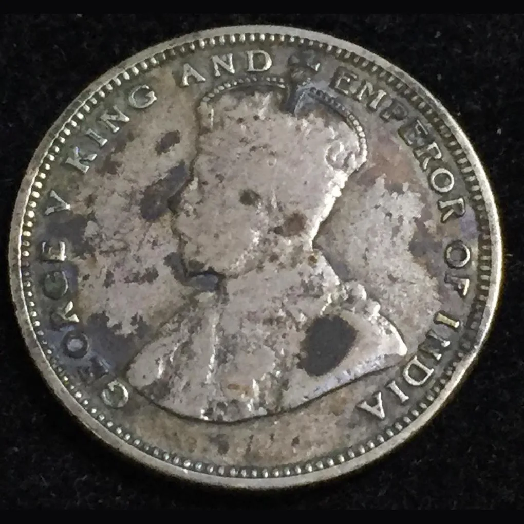Straits Settlements 1927 Silver 20 Cent Coin #L-28