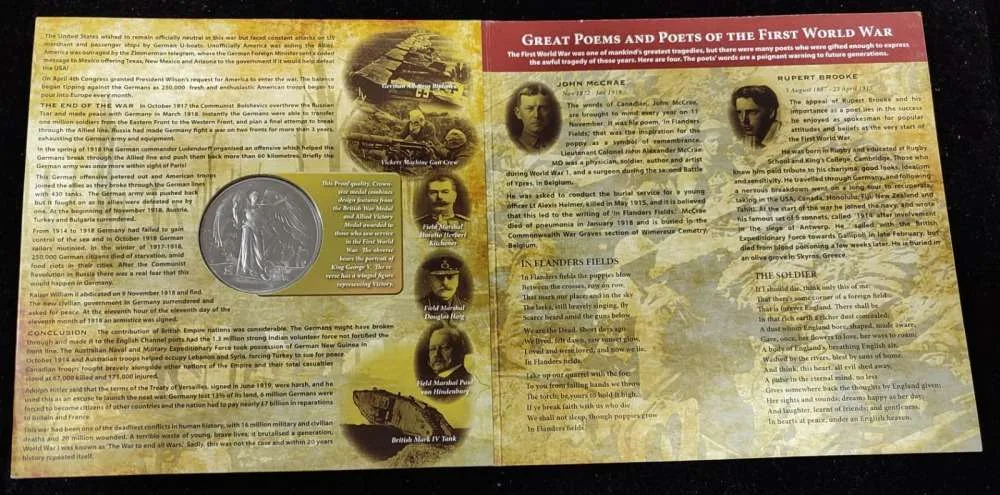 First world War 1914-2014 England mint ishu set