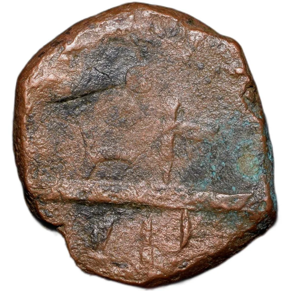 Copper Paisa of Dhar State(17th - 18th Cen. AD) Anonymous Type 12 SK Bhatt Rare