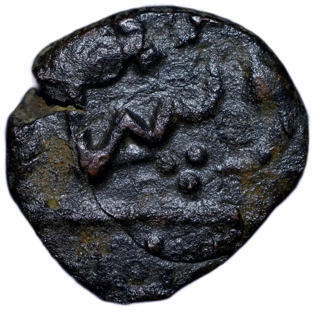 Copper Paisa of Sunth State(17th - 18th Cen. AD) with Nagari 'Shri' Rare