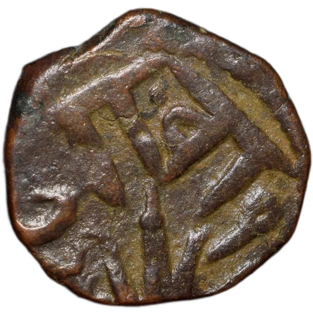 Copper Paisa of Jayaji Rao (AD 1843-1886) of Gwalior State Mandsore Mint KM183 Scarce