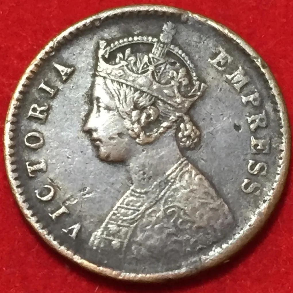 1886 India - British ¹⁄₁₂ Anna - Victoria Top Condition Rare Coin Lowest Price #F81