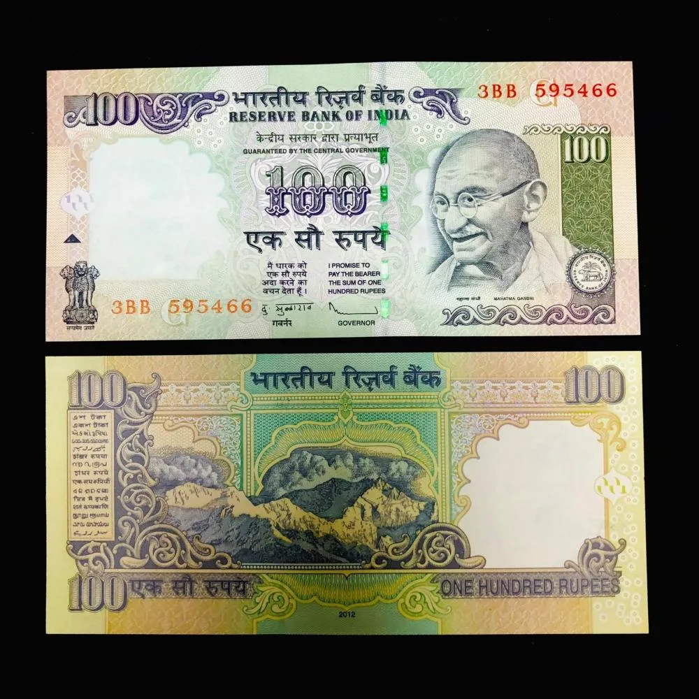 G 93 Rs 100 India Banknote Signature Gandhi Series Issue Subbarao G 2012