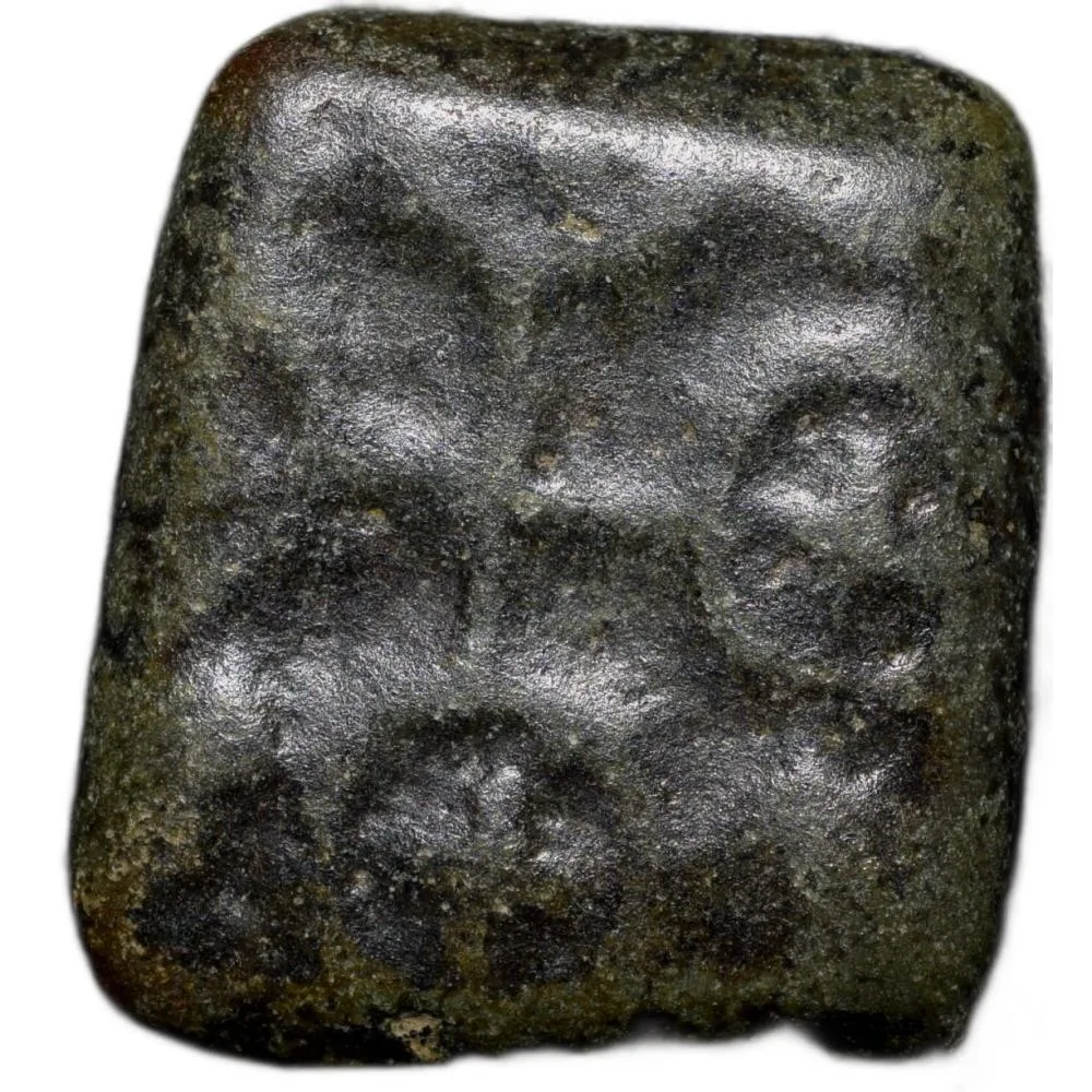 Copper Coin of Satavahan Dynasty (1st Cen. BC) with Gaja-Laxmi Abhisheka from Nashik