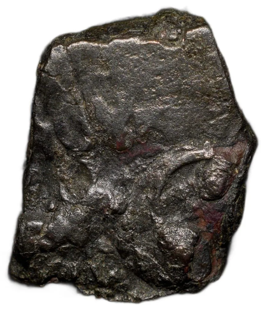 Copper-Alloy Coin of Dharmabhadra (2nd Cen. BC) of Bhadra/Mitra Dynasty Rare Ruler