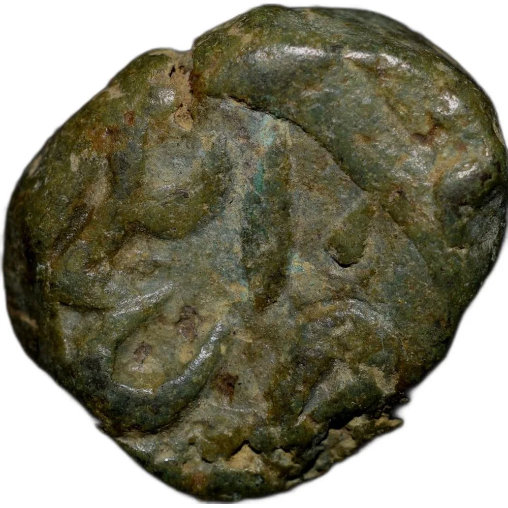 Copper Paisa of Namdar Khan of Hyderabad Feudatory Elichpur Tiger Left KM # C10a