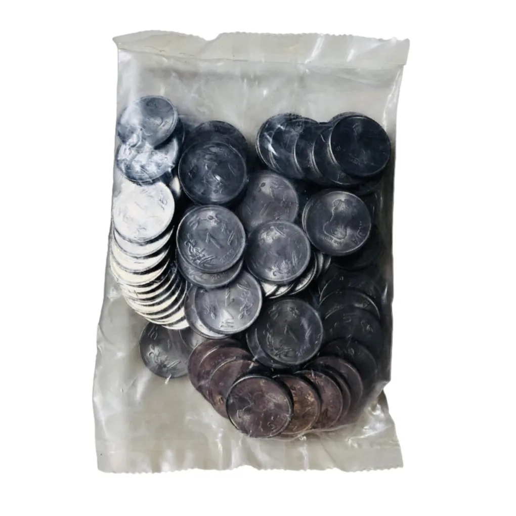 Re 1 Kolkata Mint 2019 Definitive Lotus Issue Extreme Rare 100 coin Pouch