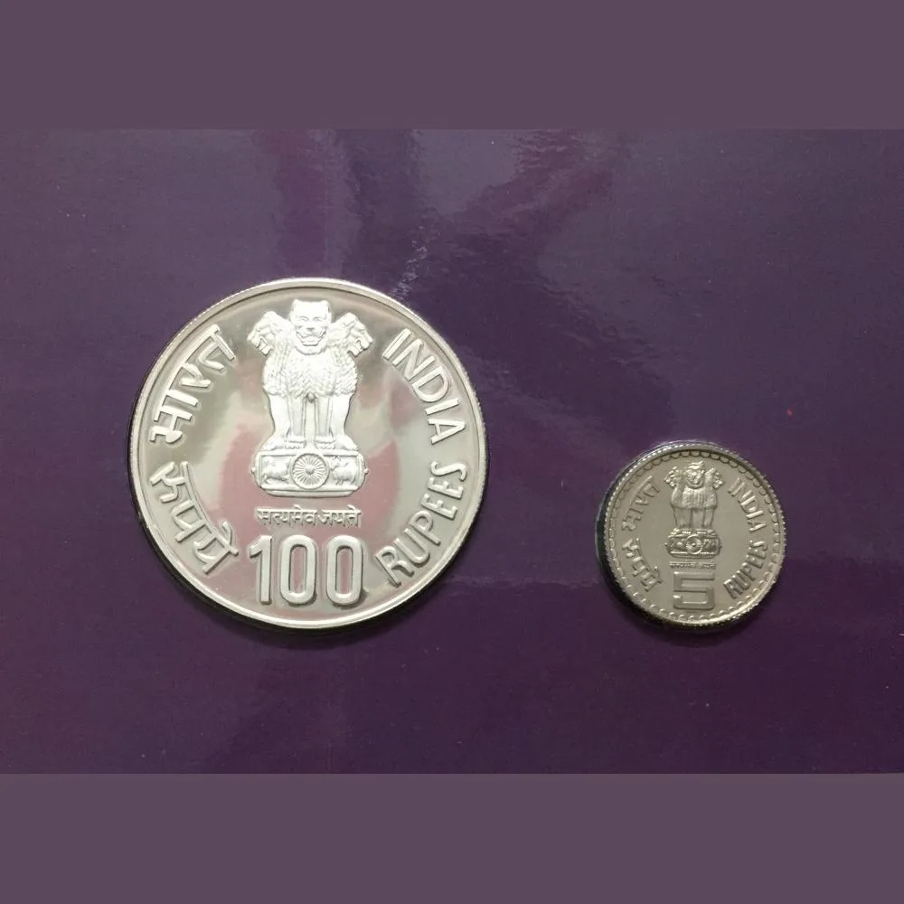 Bharat Ratna Shri K. Kamaraj ( Proof Set ) Mumbai mint 2 coin set