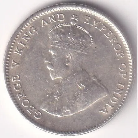 10 Cents strait settlements 1927 king george v silver 2.7 Grams coin