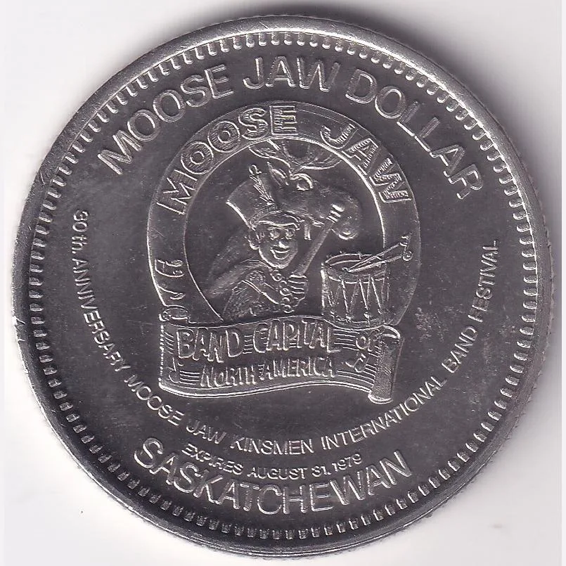 Canada 1979 Moose Jaw Dollar Nickel 33 mm UNC Trade Token