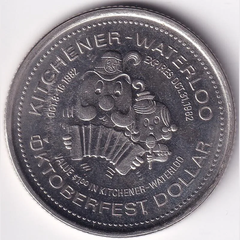 Canada Oktoberfest Dollar 1982 Nickel 33 mm UNC Trade Token