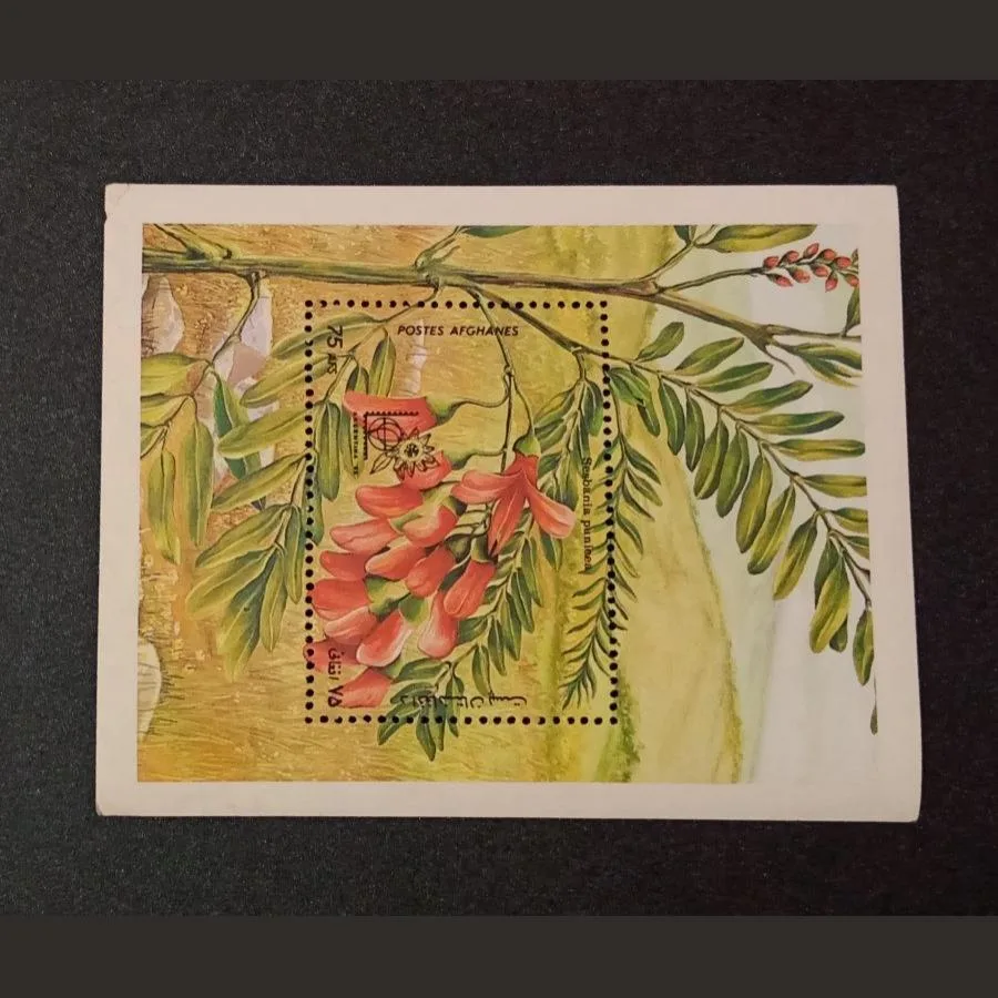 Afghanistan Old Miniature On Floral Theme in Mint Condition.