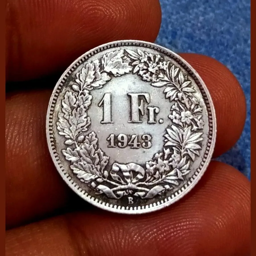 Switzerland Silver 1/2 Francs, 1 Francs, 2 Francs "Helvetica" Set of 3 Coins **V. Rare** Collectable Grades.