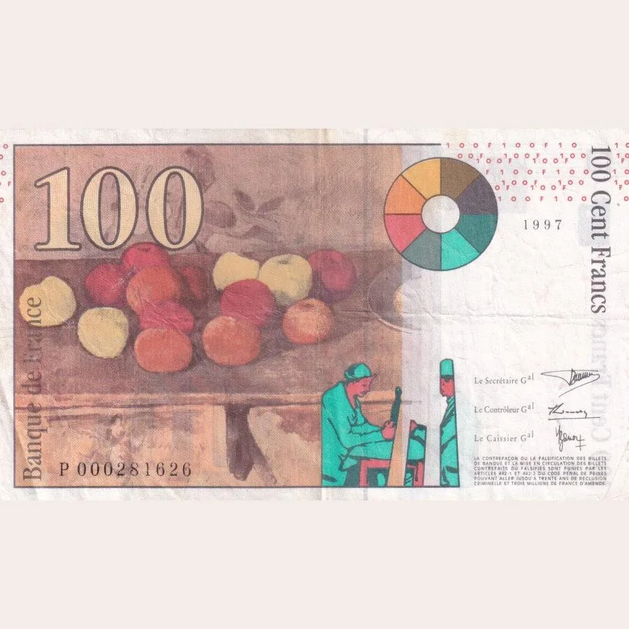 France 100 Francs 1997 Very Fine Condition Note Very Rare #2