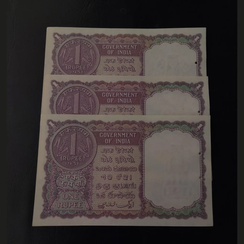 Gem UNC 1951₹1. H.M. Patel Secratary Minister of India