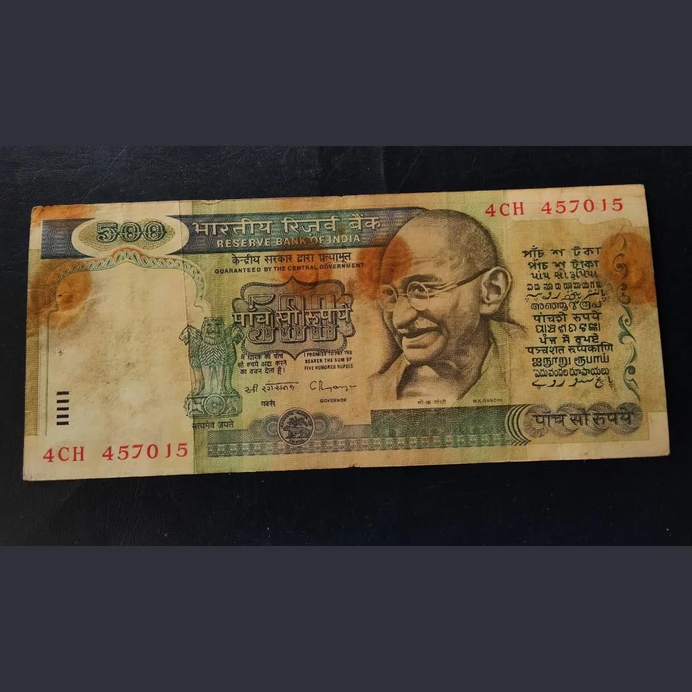 500 rupees vintage issue Dandi March.