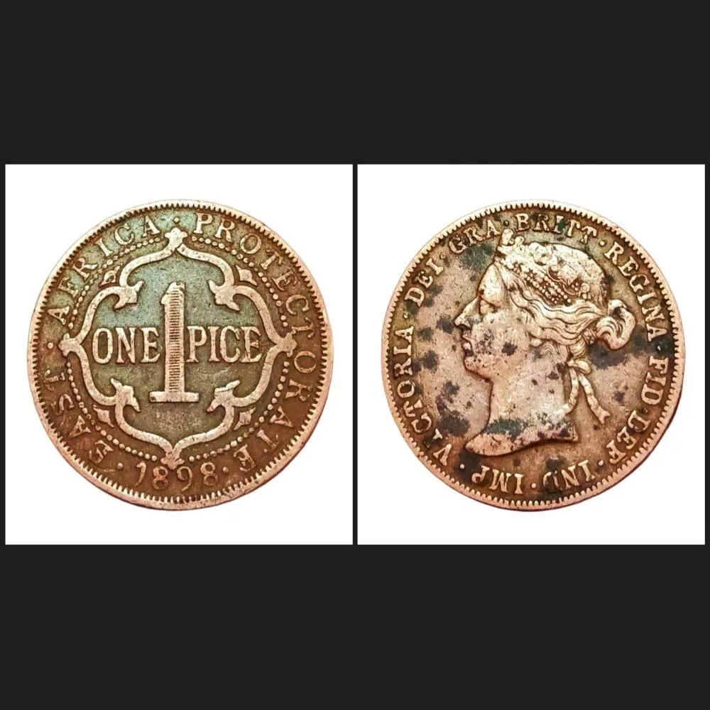 British Colony East Africa 1 Pice Year 1898 "Protectorate" Victoria **V. Rare** V. Collectable