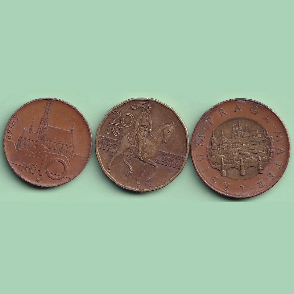 Czench Republic 3 Coin Set