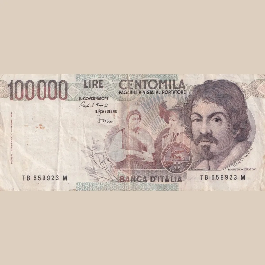 Lire 100000 Centomila Bank Note