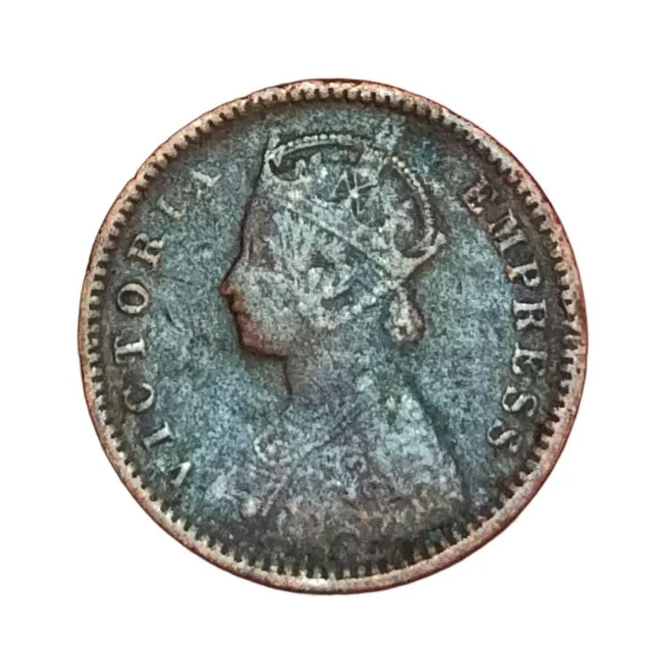 British India 1/12 Anna Year 1889 Victoria Empress Collectable Grade.