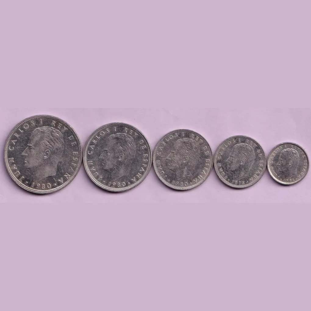 Espana 5 Pcs Set Rare Lowest Price Coin #Z13