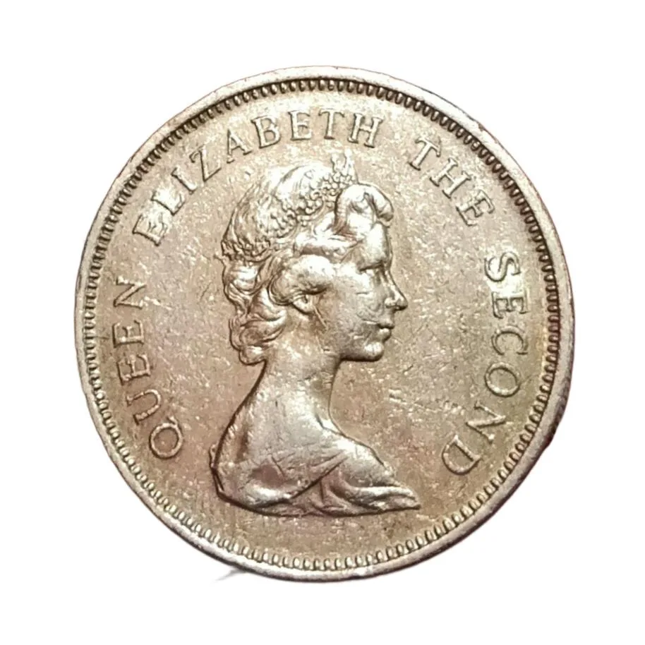 HONG KONG Cu/Ni 1 Dollar Year 1980 Queen Elizabeth-II **Scare** High Collectable Grade.