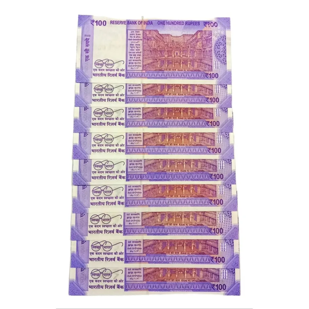 100 Rupees New Issue Fancy Lakhs Number’s [100000-900000] Complete Set 9 Notes **Rare** UNC Grades.