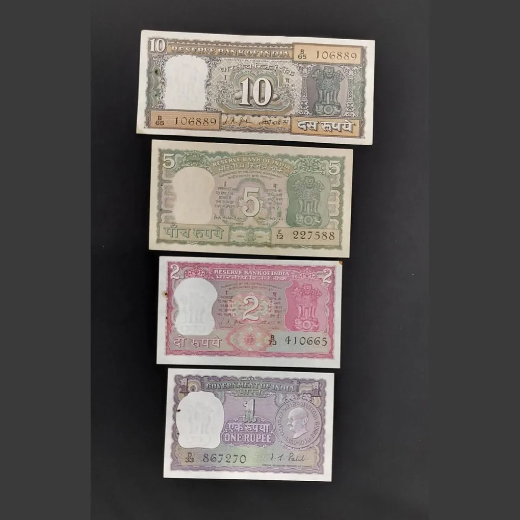 Gandhi Series Set of 4 Notes GEM UNC