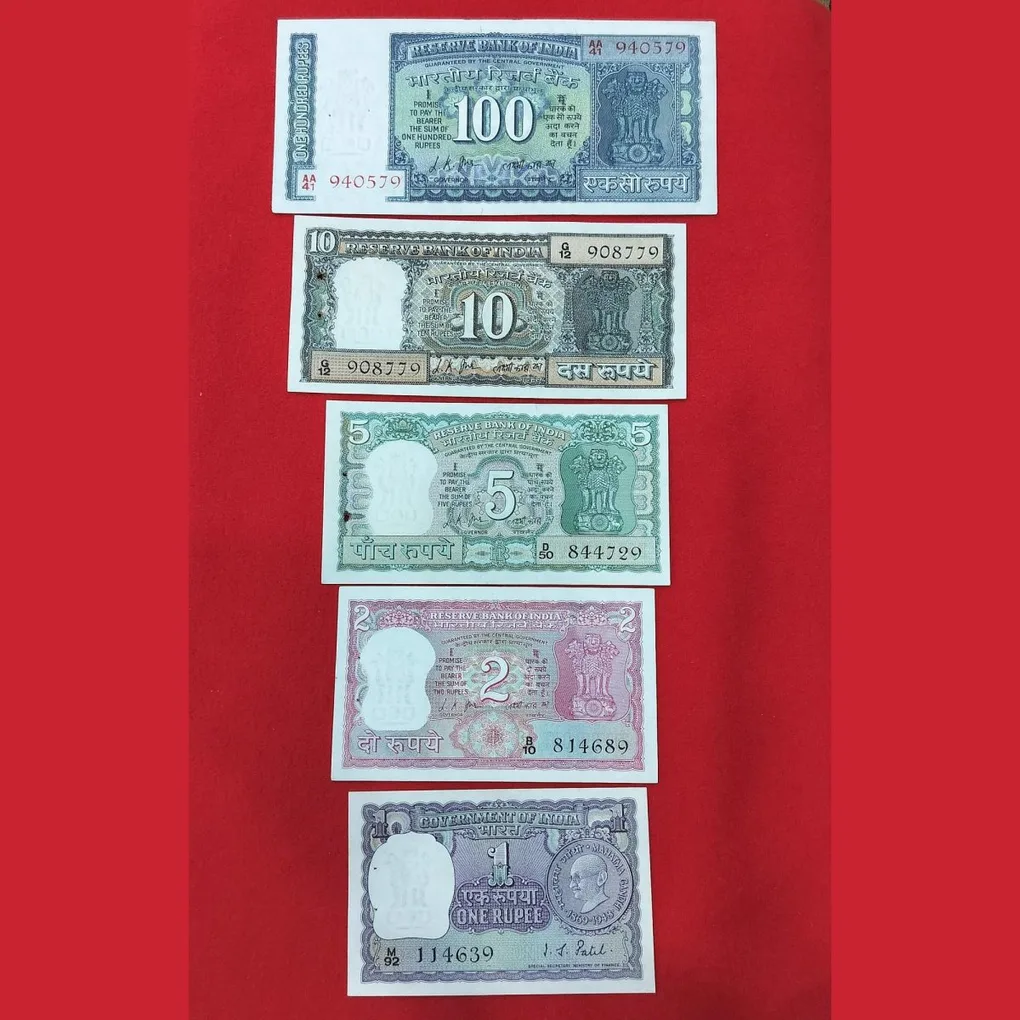 Gandhi Series (Set of 5 Note) Fully Crispy Set SKU 70