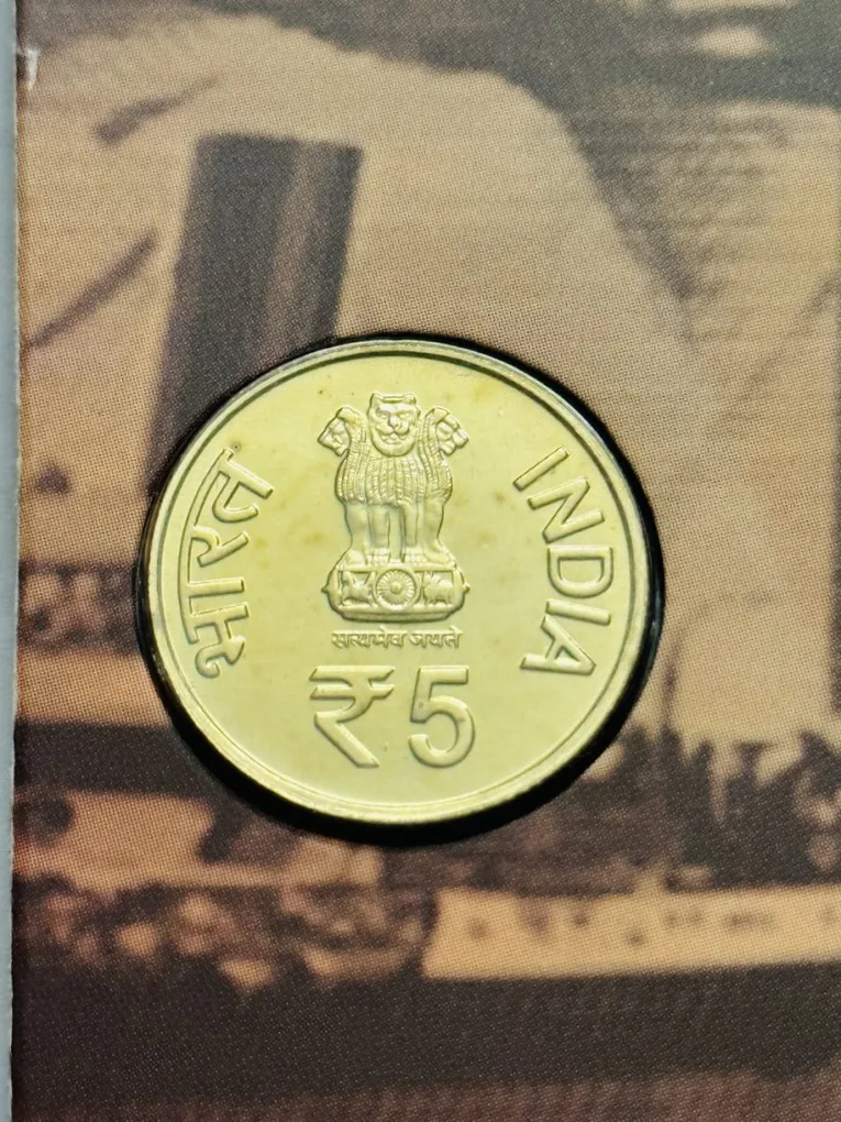 5 Rs Komagata Maru Incident Mumbai Mint Coin UNC