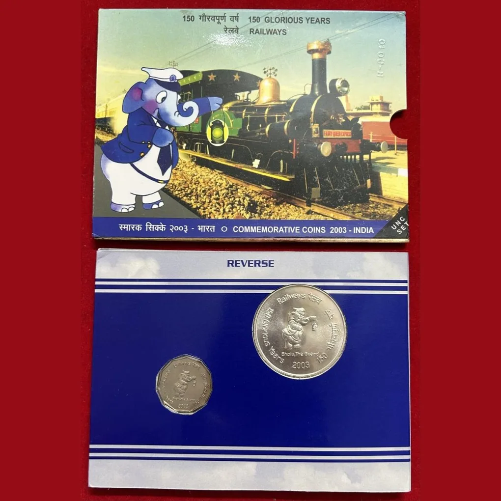 150 Glorious Years Railways (Unc Set) Kolkatta mint