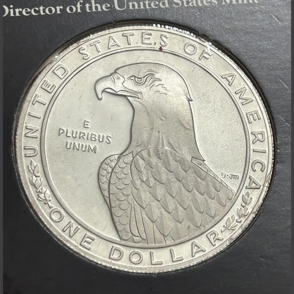 1983 Olympic Dollar Silver Proof America One Dollar With box Mint . San Franscisco