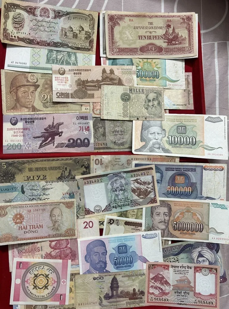Foreign All 100 Different note World Note Collection