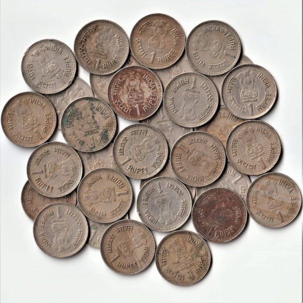 30 Coins Lot One Rupee Jawarlal Nehru Centenary 1989 at Super Lowest Price