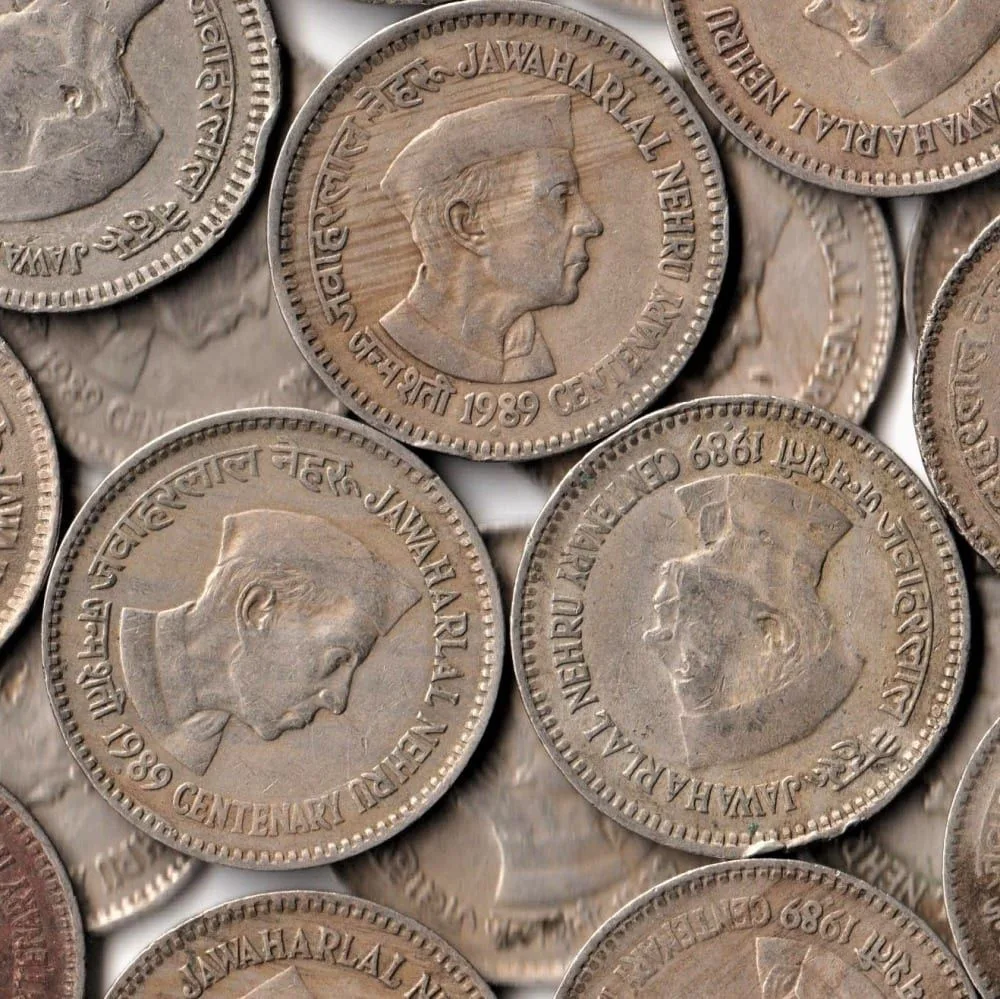 30 Coins Lot One Rupee Jawarlal Nehru Centenary 1989 at Super Lowest Price