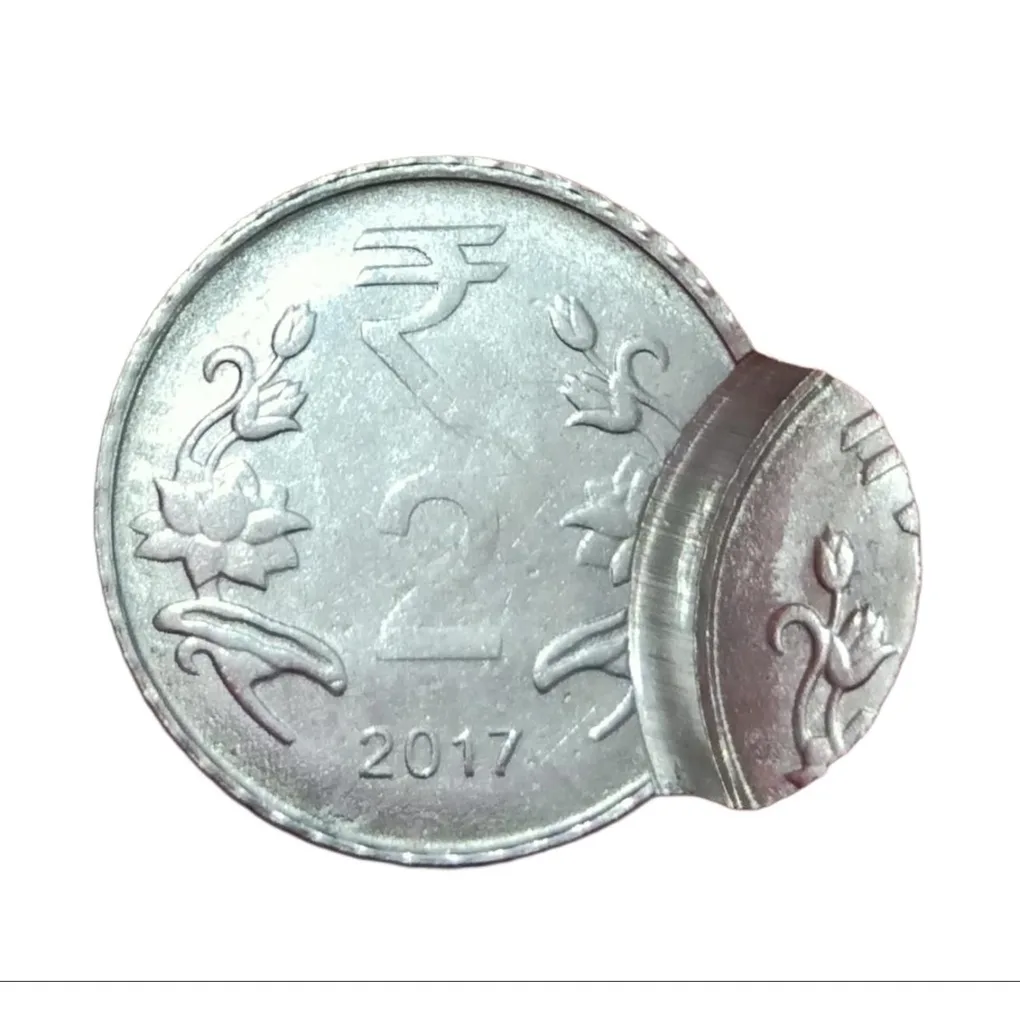 2 Rupees Fss 2017 Prominent Double Strikes Error in UNC Grade.