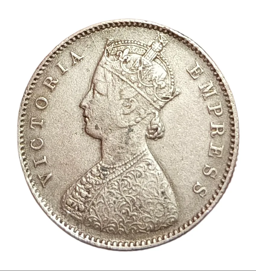 British India Silver 1/2 Rupee Year 1899 Victoria Empress In High Collectable Grade