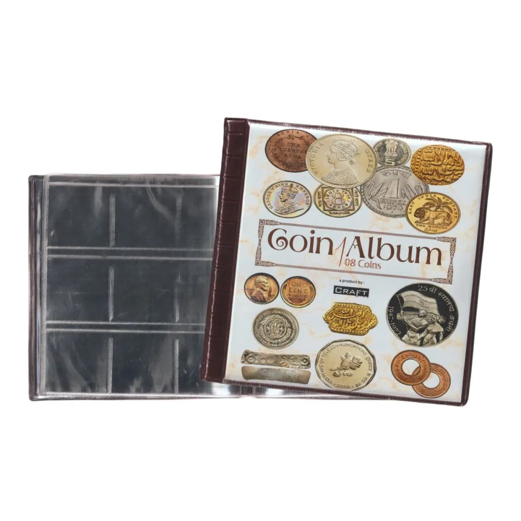 108 Pocket Coin Album by Craft Five High Quality Medium Size Album New Latest Design