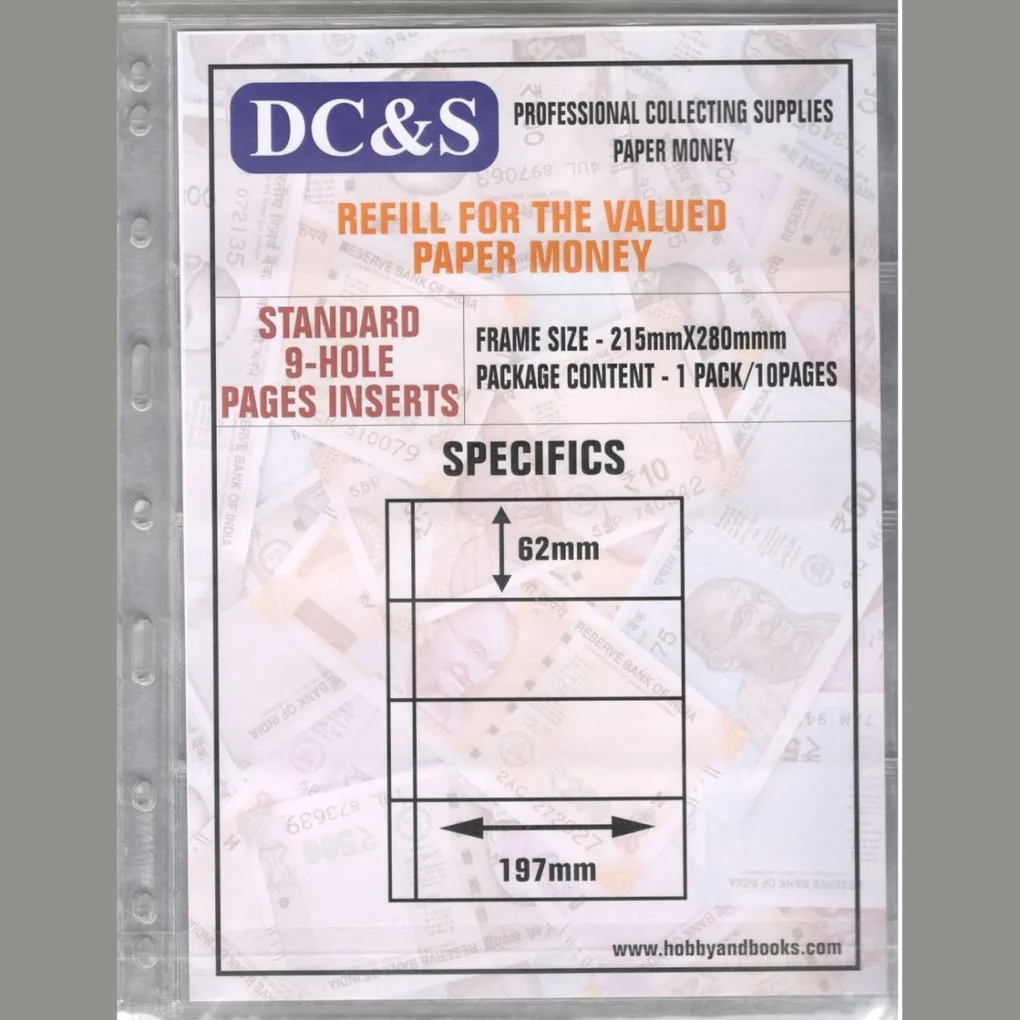 BankNote Pages 4 Dividor