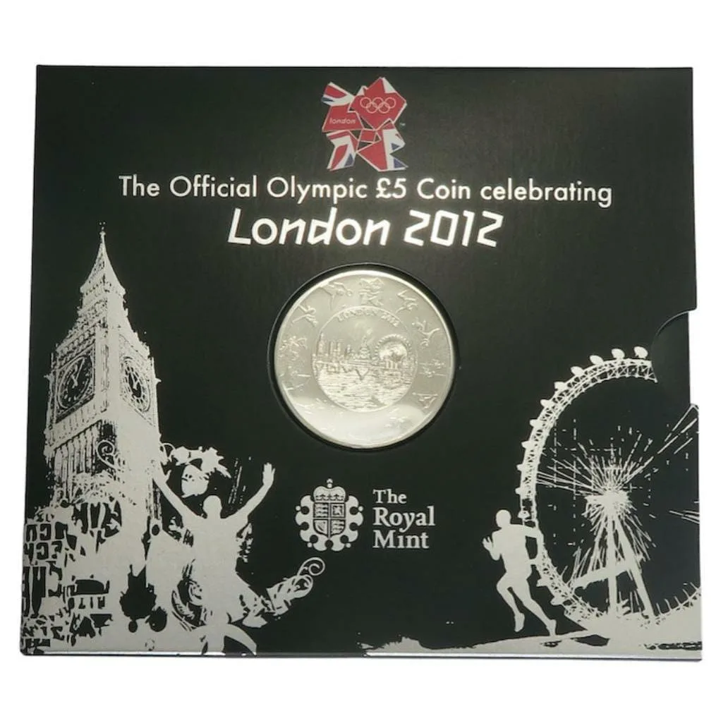 England 2012 Olympic £ 5 Coin Celebrating London 2012 Proof The Royal Mint ishu set