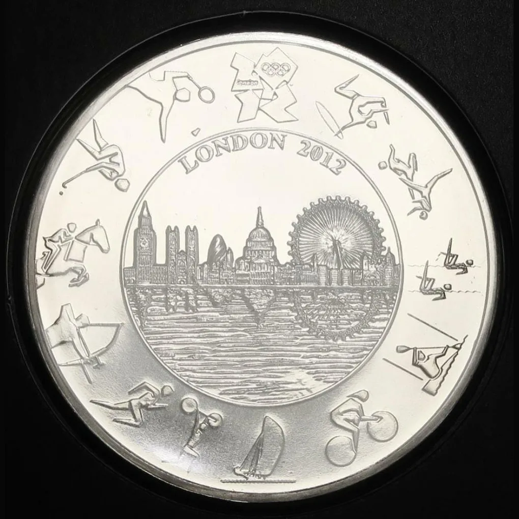 England 2012 Olympic £ 5 Coin Celebrating London 2012 Proof The Royal Mint ishu set