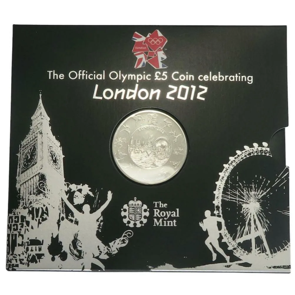 England 2012 Olympic £ 5 Coin Celebrating London 2012 Proof The Royal Mint ishu set