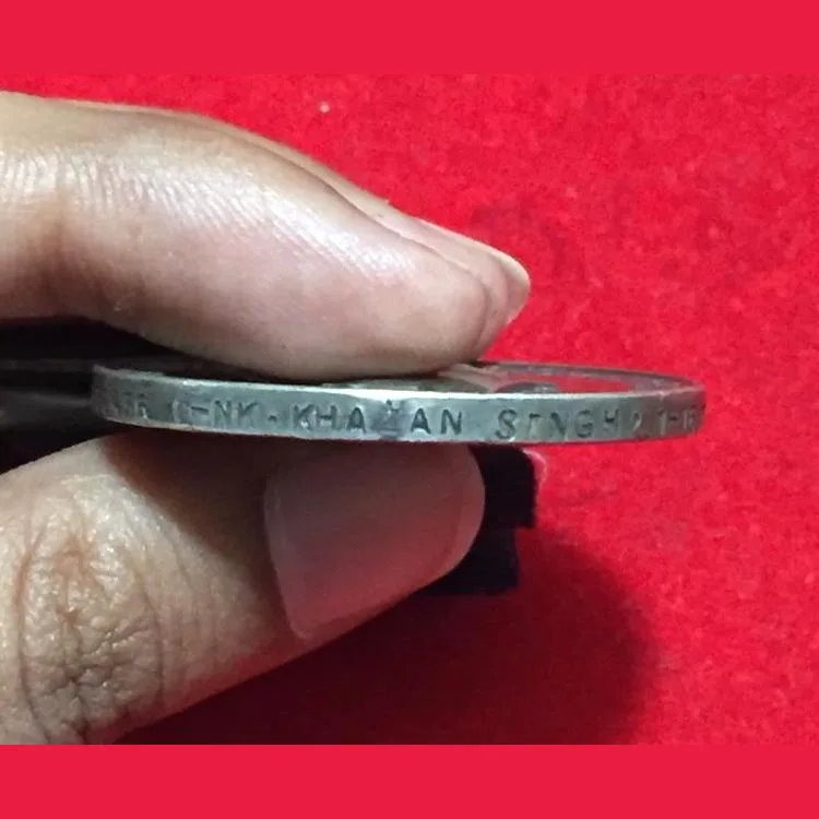 British India Sliver George Six Named Medal ( S.e. Asia- 1945-46) Silver Rare Medal