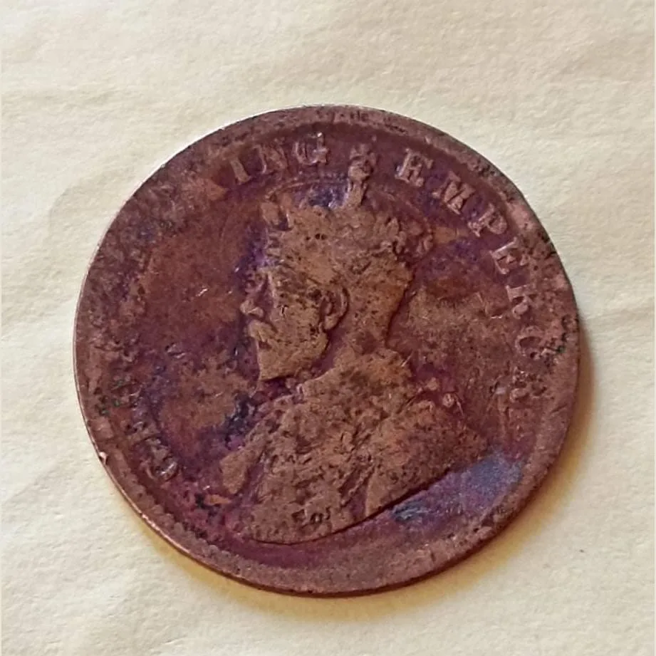 Rare rare King and emperor geroge v One quarter anna Year 1911 Condition as per image