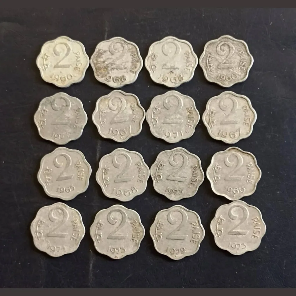 India Denomination 2 paise Metal aluminium