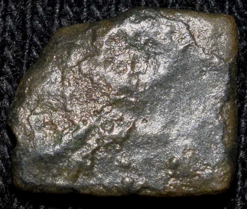 Copper Coin of Ujjaini(200 BC) with Tribal Circular Symbol & Human standing facing RB 152 Rare
